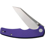 Civivi P87 Folder Pocket Knife Linerlock Purple G10 Folding Nitro-V Blade 210432