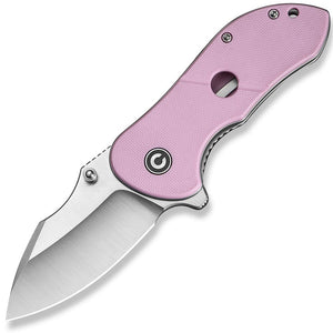 Civivi Gordo Linerlock Pink G10 Folding Drop Pt D2 Steel Pocket Knife 22018C4