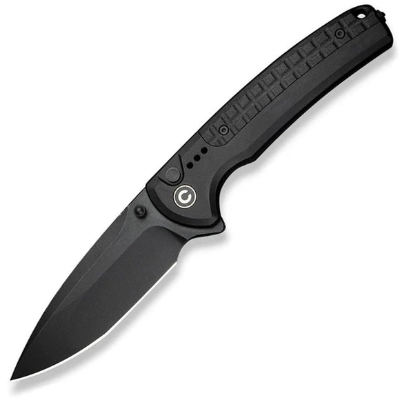 Civivi Sentinel Strike II Button Lock Black Aluminum & FRN Folding Nitro-V Knife 22025D1