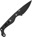 Civivi SOKN Blackout G10 Nitro-V Drop Pt Fixed Blade Knife w/ Belt Sheath 220273