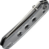 Civivi Vision FG Superlock Polished Clear Lexan Folding Nitro-V Pocket Knife 220367