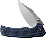 Civivi Vexillum Linerlock Black & Blue G10 Folding Nitro-V Pocket Knife OPEN BOX