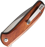 CIVIVI Primitrox Linerlock Guibourtia Wood Folding Nitro-V Pocket Knife 23005A3