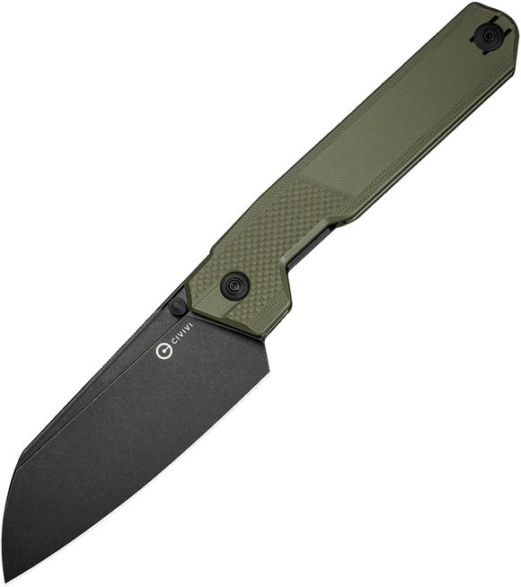 Civivi Hid Linerlock OD Green G10 Folding 14C28N Reverse Tanto Pocket Knife OPEN BOX