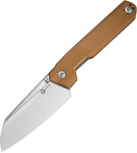 Civivi Hid Linerlock Brown G10 Folding 14C28N Reverse Tanto Pocket Knife OPEN BOX