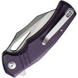 Civivi BullTusk Linerlock Purple Micarta Folding 14C28N Pocket Knife 230173