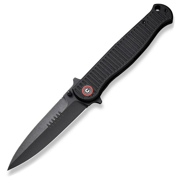 CIVIVI RS71 Linerlock Black & Burgundy G10 Folding Nitro-V Pocket Knife 230252