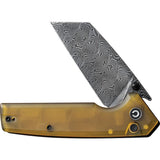 Civivi Amirite Button Lock Ultem Folding Damascus Reverse Tanto Pocket Knife 23028DS1