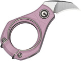 Civivi Pyrus Slip Joint Powder Pink G10 Folding 14C28N Hawkbill Pocket Knife 230385