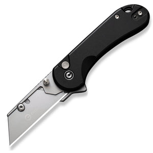 Civivi Elementum Utility Button Lock Black Aluminum Folding 6Cr Pocket Knife 23029B1