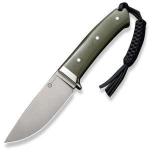 Civivi Cloud Peak Green G10 Nitro-V Drop Pt Fixed Blade Knife w/ Sheath 230442