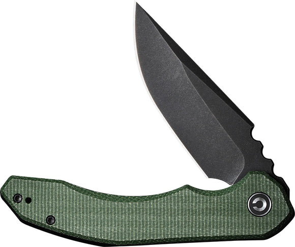 Civivi Bluetick Linerlock Green Micarta Folding 14C28N Drop Pt Pocket Knife OPEN BOX