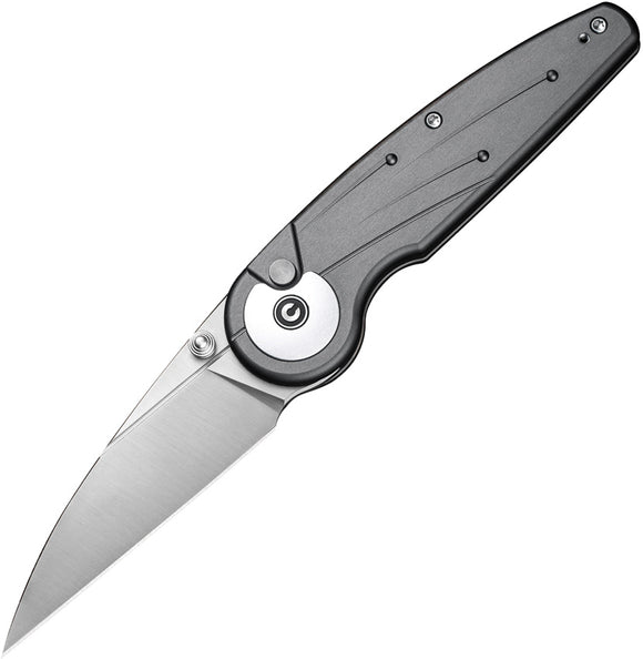 Civivi Starflare Button Lock Gray Aluminum Folding Nitro-V Pocket Knife 230522