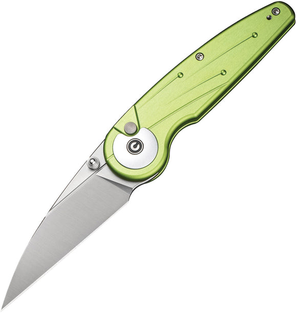 Civivi Starflare Button Lock Lime Green Aluminum Folding Nitro-V Pocket Knife 230523