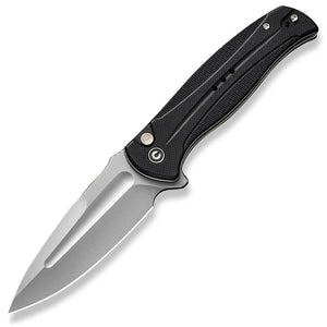 Civivi Incindie Button Lock Black G10 Folding 14C28N Spear Pt Pocket Knife 230533
