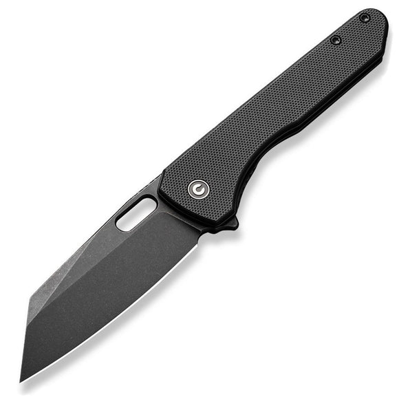 Civivi Nugz Linerlock Black G10 Folding 14C28N Reverse Tanto Pocket Knife 230601