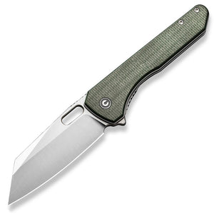 Civivi Nugz Linerlock Green Micarta Folding 14C28N Reverse Tanto Pocket Knife 230602