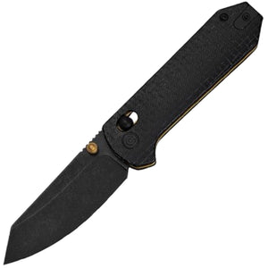 Civivi Yonder Crossbar Lock Black Burlap Micarta Folding 14C28N Pocket Knife 23073B2