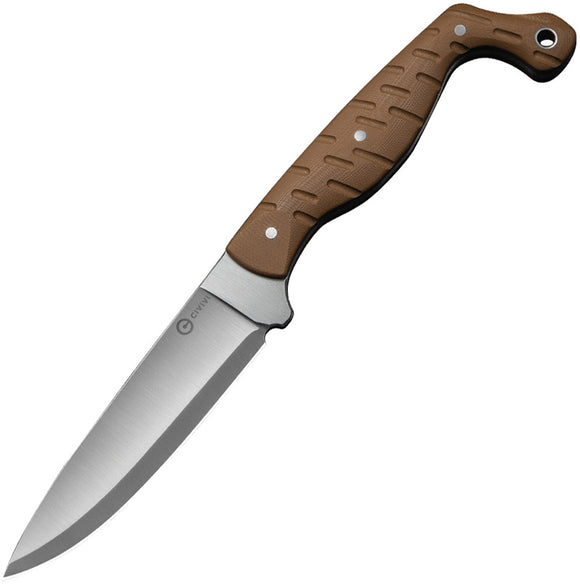Civivi MDRN Hunter Brown G10 Nitro-V Drop Pt Fixed Blade Knife w/ Sheath 230782
