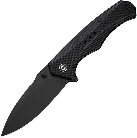 Civivi Photonix Linerlock Black Coarse G10 Folding 14C28N Pocket Knife 23081B1