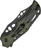 Civivi Biophase Button Lock Black Aluminum & OD Green G10 Folding Nitro-V Knife 23083C2