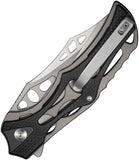 Civivi Biophase Button Lock Gray Aluminum & Black G10 Folding Nitro-V Knife 23083C3