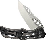 Civivi Biophase Button Lock Gray Aluminum & Black G10 Folding Nitro-V Knife 23083C3