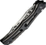 Civivi Biophase Button Lock Gray Aluminum & Black G10 Folding Nitro-V Knife 23083C3