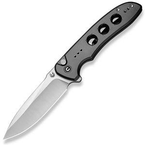 Civivi Hyperpulse Button Lock Gray Aluminum Folding 14C28N Pocket Knife 23087A3