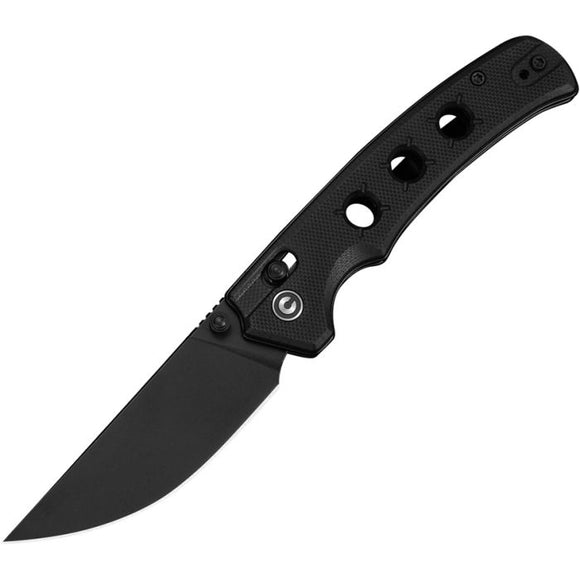 Civivi Noctis Crossbar Lock Black G10 Folding Nitro-V Pocket Knife 24020C1