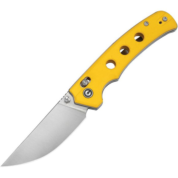 Civivi Noctis Crossbar Lock Yellow G10 Folding Nitro-V Pocket Knife 24020C2