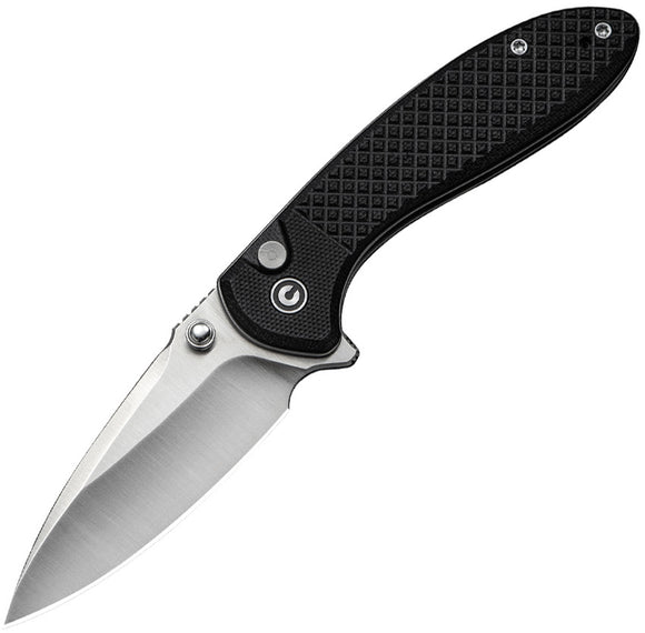 Civivi Faeger Button Lock Black G10 Folding 14C28N Drop Pt Pocket Knife 240311