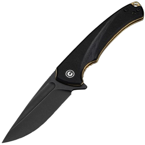 Civivi Voidflare Linerlock Black G10 Folding 14C28N Drop Pt Pocket Knife 240401