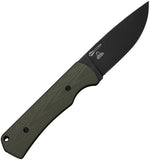 Civivi Jencks OD Green G10 14C28N Steel Drop Pt Fixed Blade Knife w/ Sheath 240512