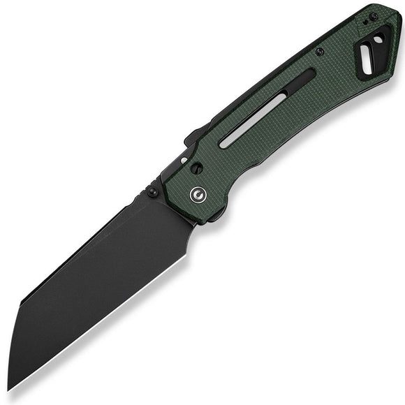 Civivi Buster FG Superlock Green Micarta Folding Nitro-V Pocket Knife 240523
