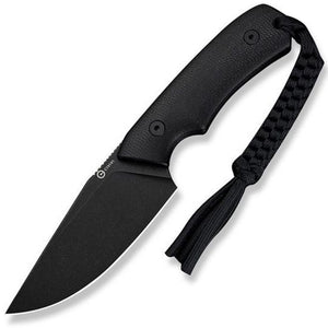 Civivi Gander Black Micarta 14C28N Fixed Blade Knife w/ Belt Sheath 24058B2