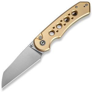 Civivi Pragma Prime Button Lock Champagne Aluminum Folding 14C28N Pocket Knife 240673