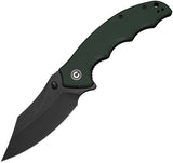 Civivi Pentad Linerlock Teal Green G10 Folding Nitro-V Clip Pt Pocket Knife 240682