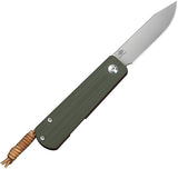 Civivi Slippy Sendy Slip Joint Green & Red G10 Folding Nitro-V Pocket Knife 24075B1