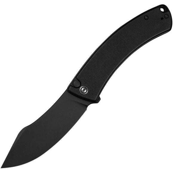 Civivi Outlaw Muk Button Lock Black G10 Folding 14C28N Nessmuk Pocket Knife 240791