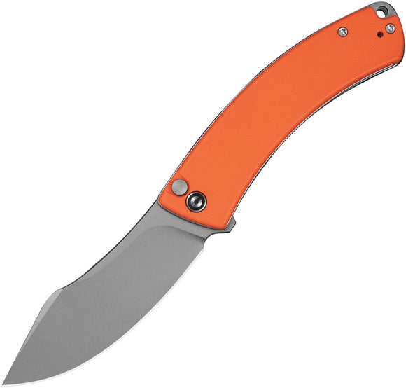 Civivi Outlaw Muk Button Lock Orange G10 Folding 14C28N Nessmuk Pocket Knife 240792