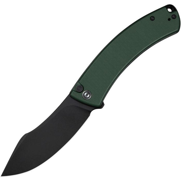Civivi Outlaw Muk Button Lock Teal Green G10 Folding 14C28N Nessmuk Pocket Knife 240793