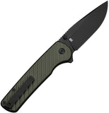 Civivi Iron Tide Button Lock Forest Green Aluminum Folding 14C28N Pocket Knife 250112