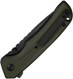 Civivi Tarask Button Lock OD Green G10 Folding Nitro-V Drop Pt Pocket Knife 25023C2