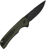 Civivi Tarask Button Lock OD Green G10 Folding Nitro-V Drop Pt Pocket Knife 25023C2
