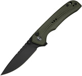 Civivi Tarask Button Lock OD Green G10 Folding Nitro-V Drop Pt Pocket Knife 25023C2