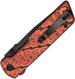 Civivi Zygon Top Crossbar Lock Orange & Black Micarta Folding Nitro-V Pocket Knife 250352