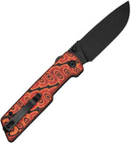 Civivi Zygon Top Crossbar Lock Orange & Black Micarta Folding Nitro-V Pocket Knife 250352