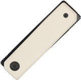 Civivi Kukei Linerlock Ivory G10 Folding Nitro-V Pocket Knife w/ Sheath 250363