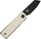Civivi Kukei Linerlock Ivory G10 Folding Nitro-V Pocket Knife w/ Sheath 250363